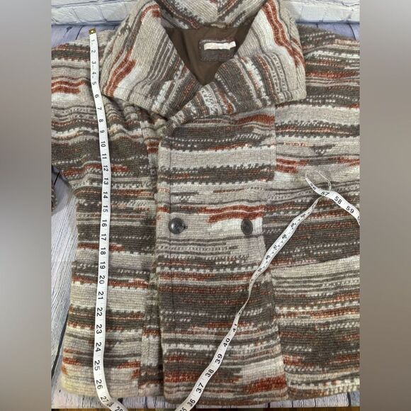 Prana Arria Wool Blend Knit Double Breasted Boho Aztec Southwest Jacket M - Picture 15 of 15